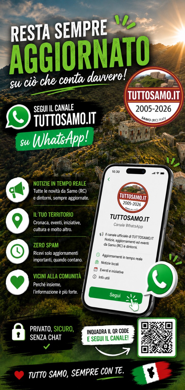 Canale WhatsApp Tuttosamo.it
